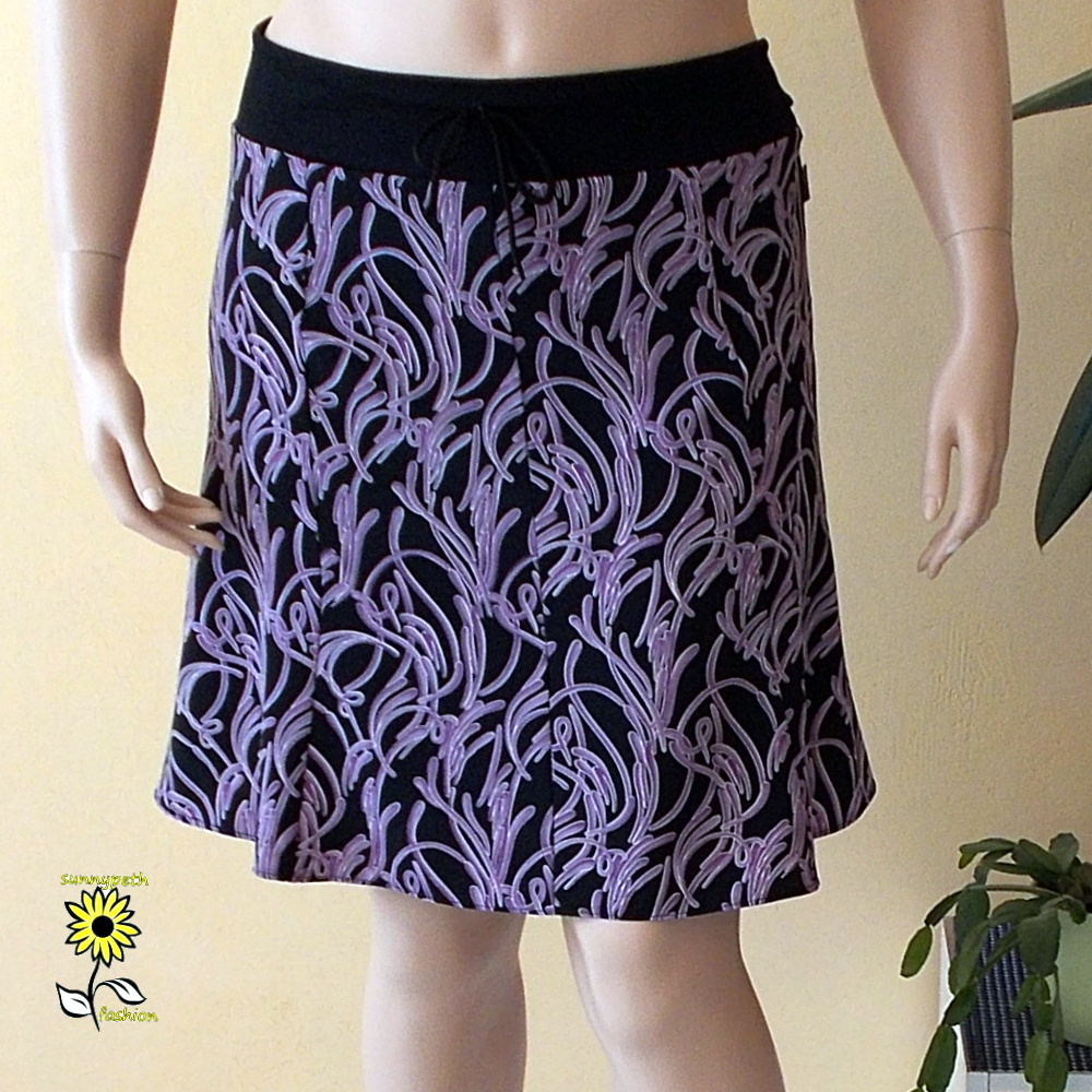 Osmidílná sukně ,,Black&Purple