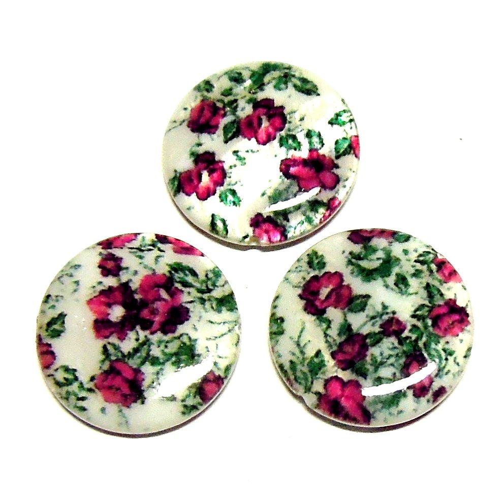 Malovaná perleť - 20 mm - 2 ks