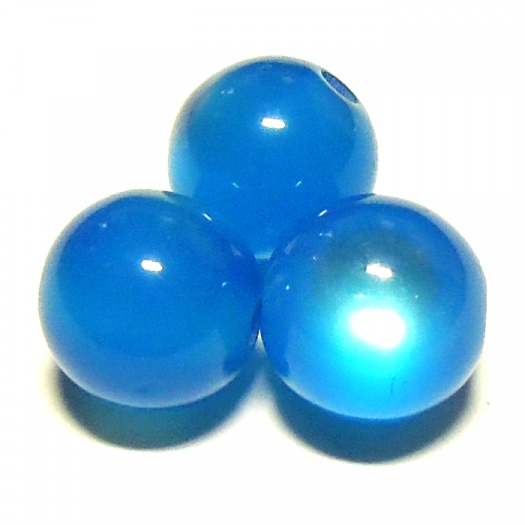 Korálky kočičí - 10 mm - 6 ks