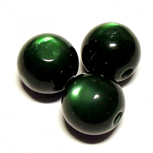 Korálky kočičí - 10 mm - 6 ks