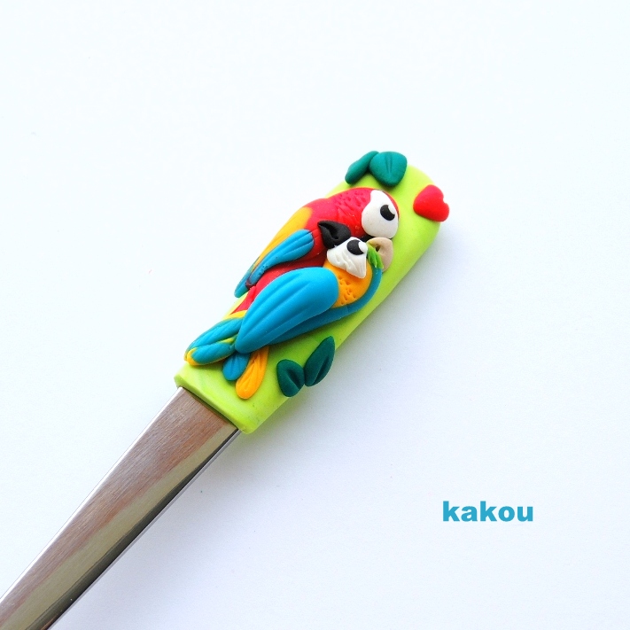 koktejlová fimo lžička