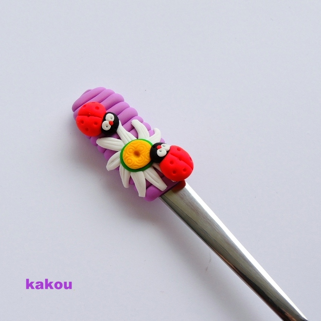 koktejlová fimo lžička