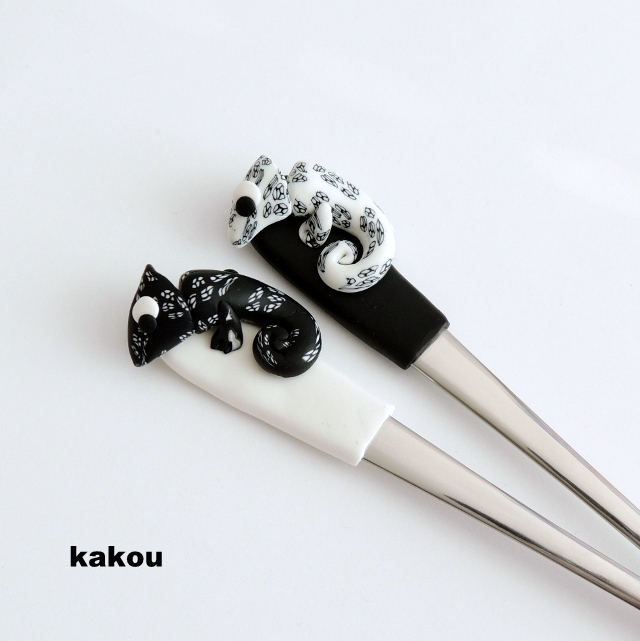 zamilované koktejlové fimo lžičky