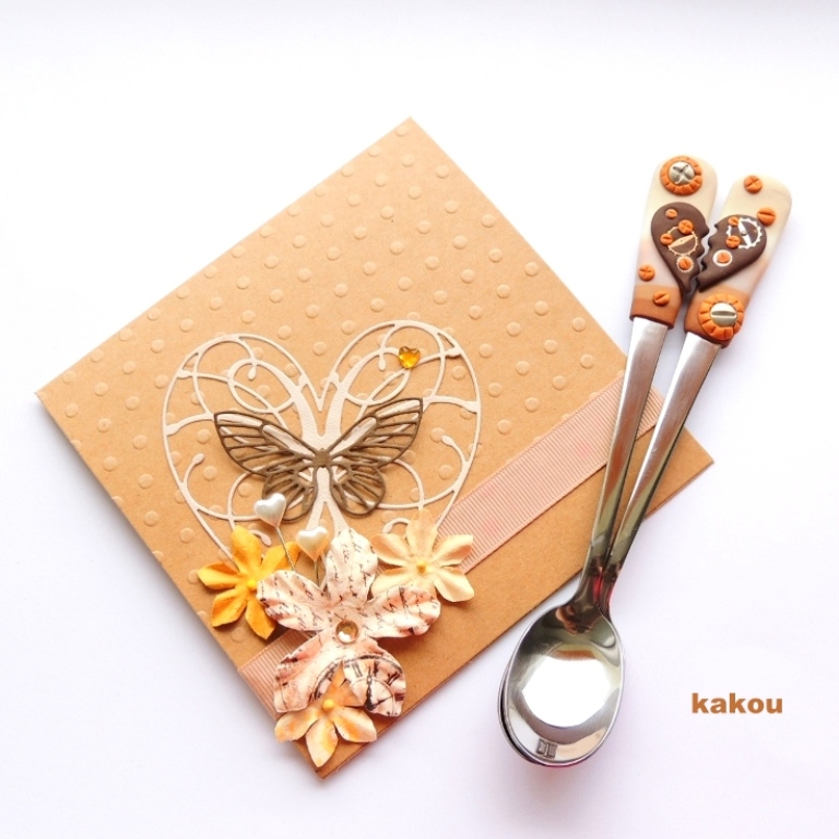 zamilované koktejlové fimo lžičky a přání