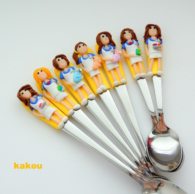 koktejlová fimo lžička sesterská