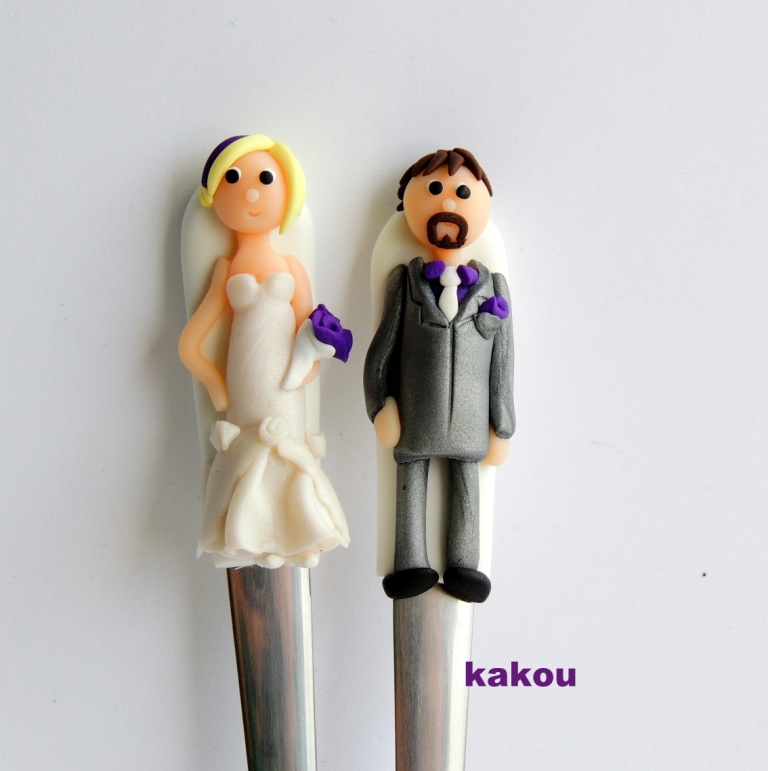 svatební polévkové lžíce rez. Duckieta