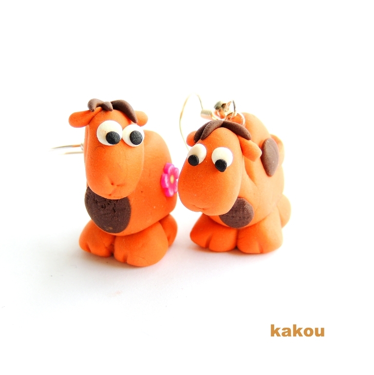 náušnice - velbloud