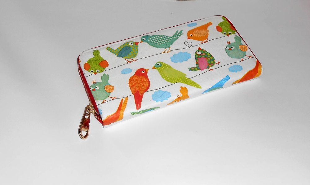 Peněženka s ptáčky