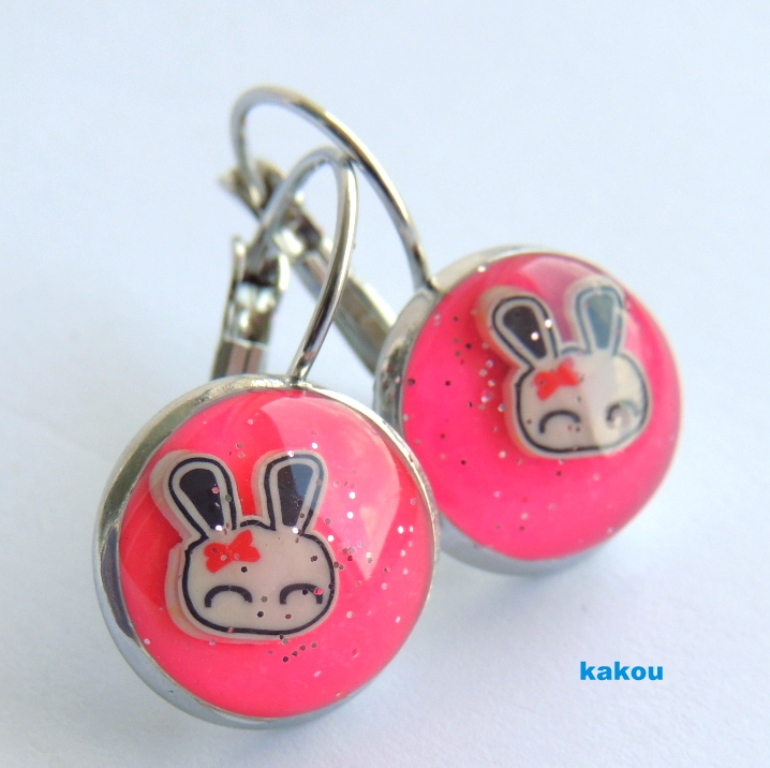 náušnice - zajíčkové 2