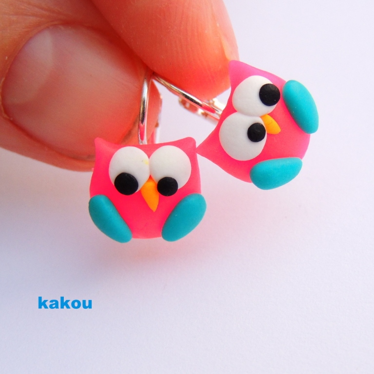 náušnice sovičky dětské