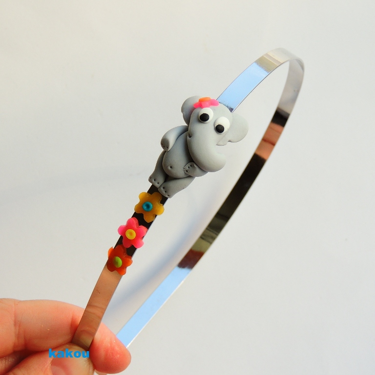 čelenka do vlasů se sloní slečnou