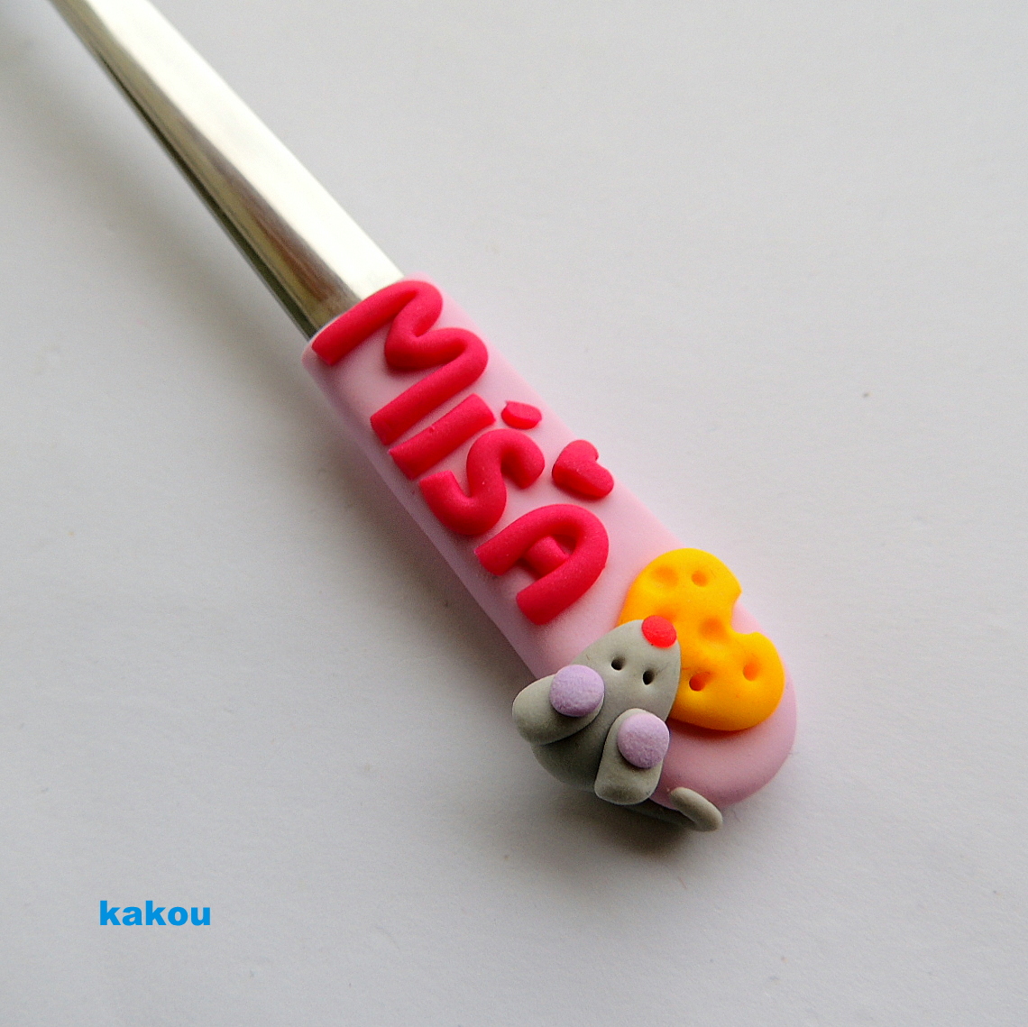 čajová fimo lžička se jménem - REZERVACE