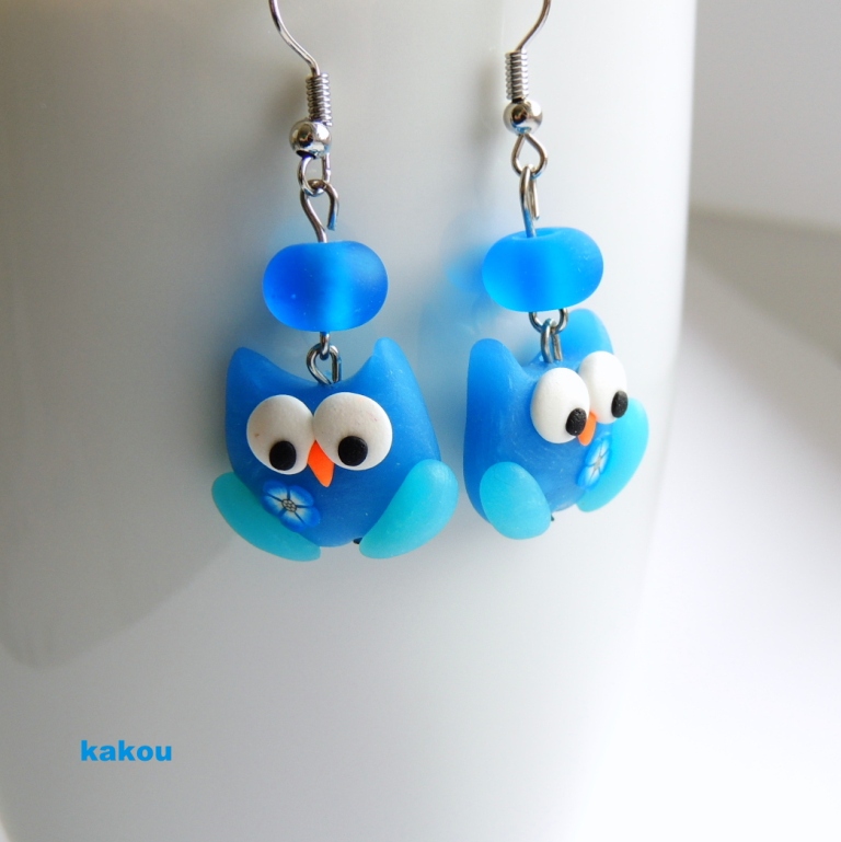 náušnice sovičky afroháček 
