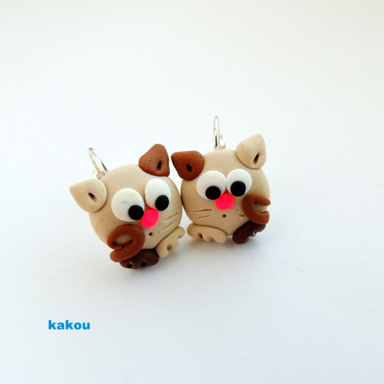 náušnice kočičky 4