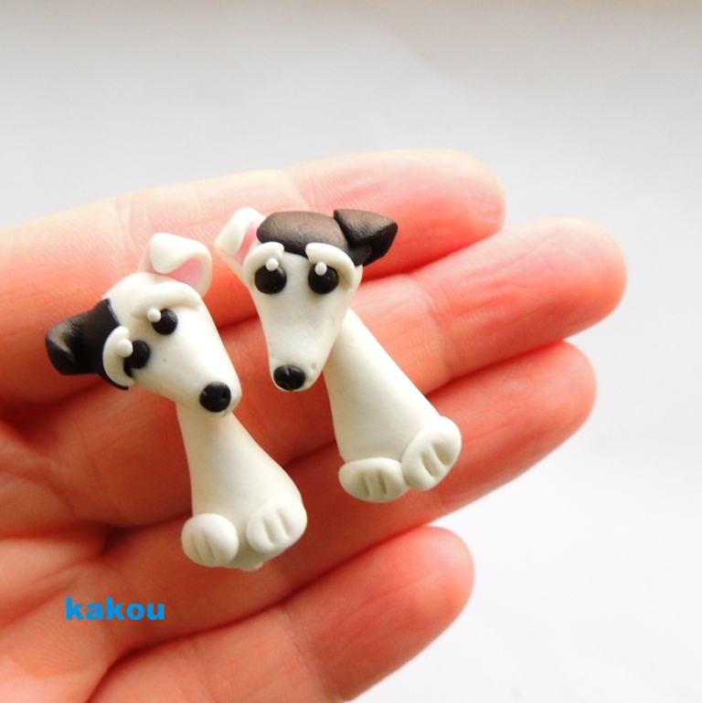 náušnice jack russel 