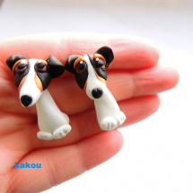 náušnice jack russel 2