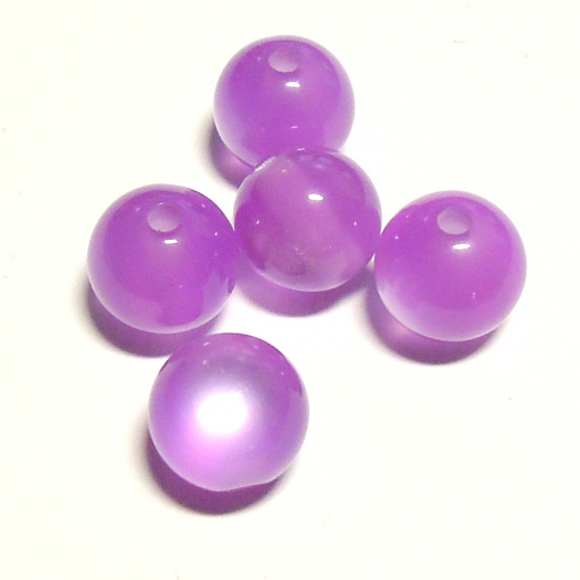Korálky kočičí - 10 mm - 6 ks