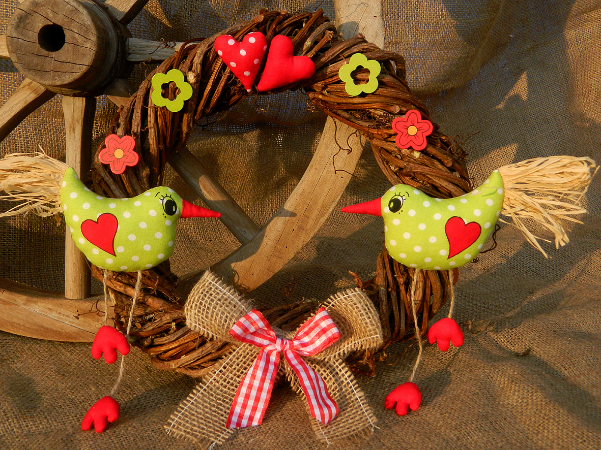 Jaro, Velikonoce - věnec ROMANTIK