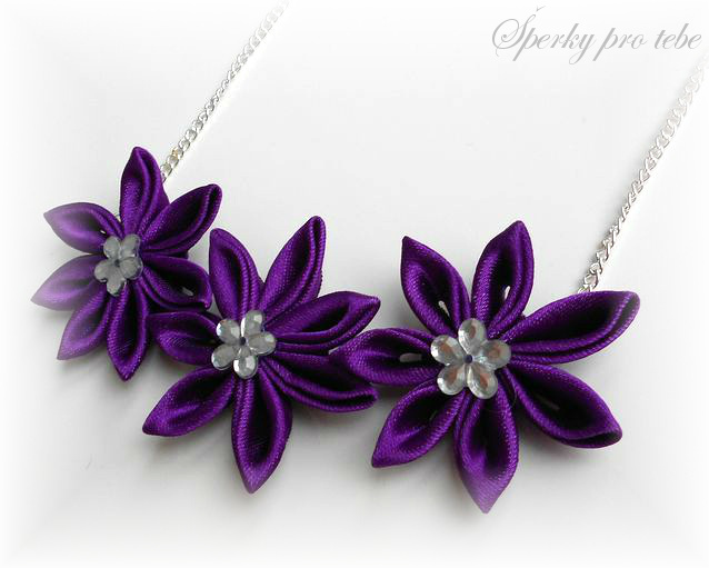 Náhrdelník Hana Kanzashi 