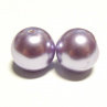 Perla vosková 12 mm - sněhovofialová - 5 ks
