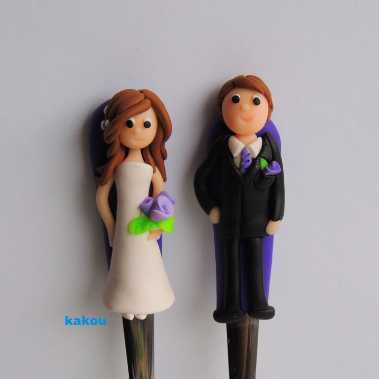 svatební polévkové lžíce - ilustrační