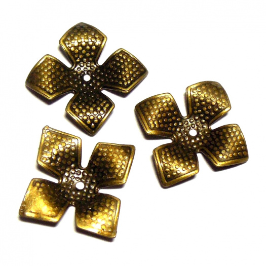 Starobronz kaplík - 4 ks