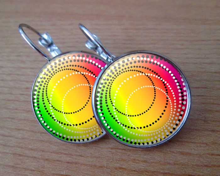 COOL VISACÍ NÁUŠNICE- Duhová spleť