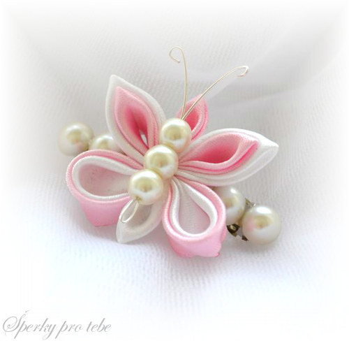 Francouzská spona Hana Kanzashi 