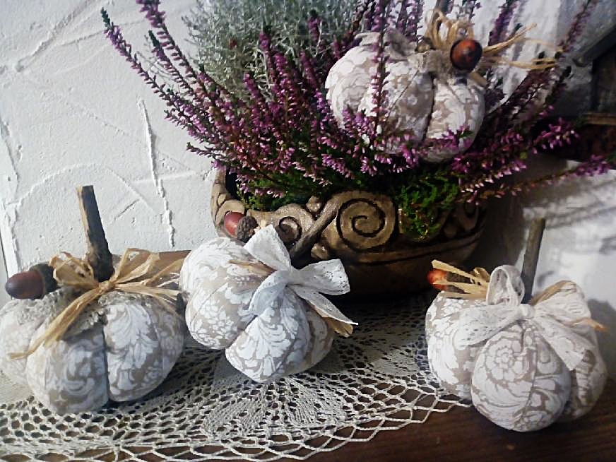 Dýně - látkové - dekorace