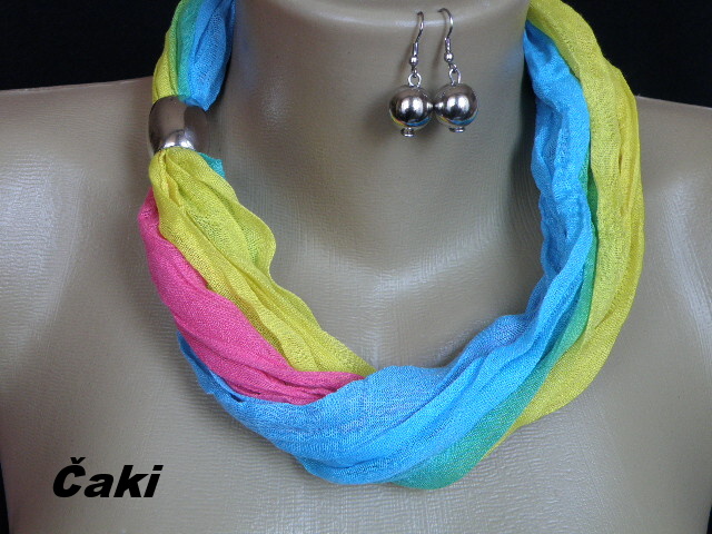 Krása šálového náhrdelníku,souprava