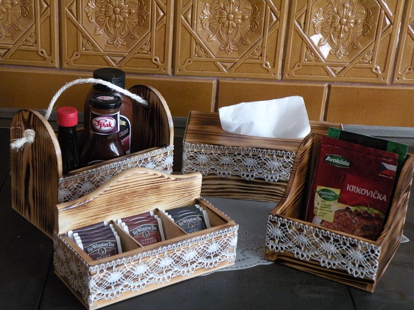 Romantická chalupářská sada s krajkou