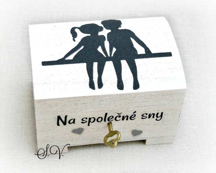 svatební truhlička - pokladnička