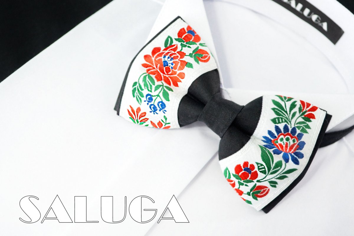 pánský motýlek folk černý folklórny