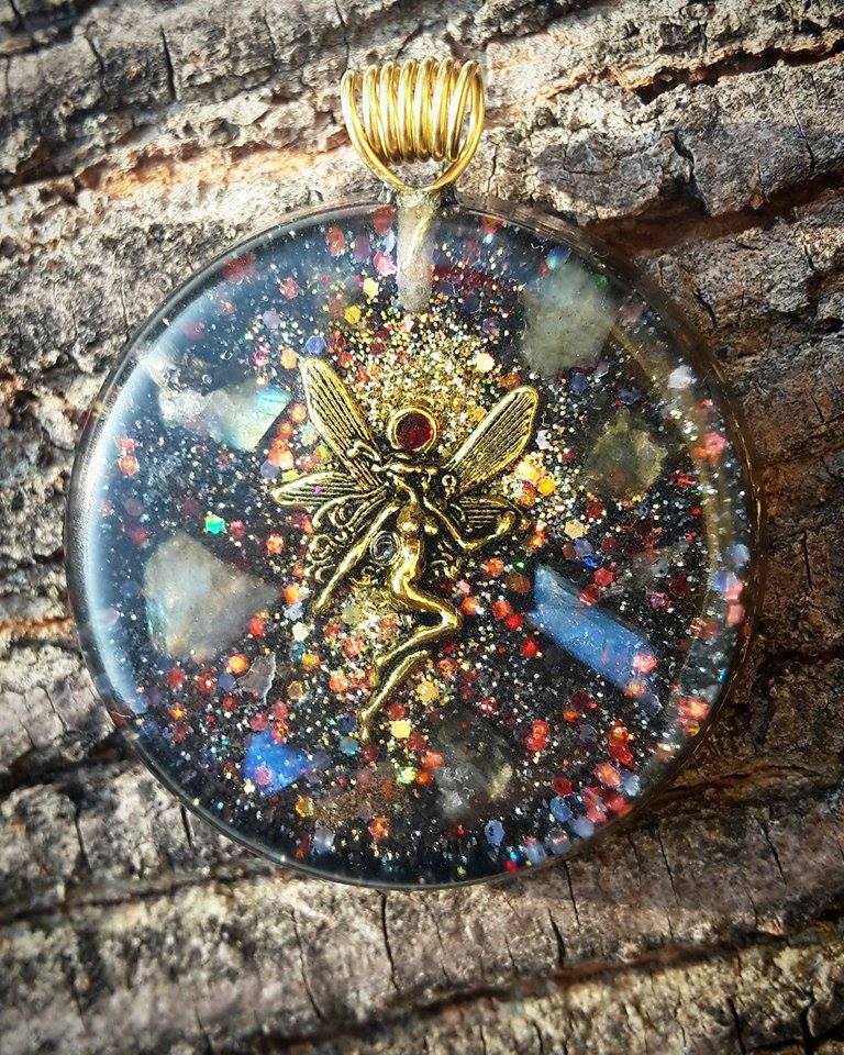 Orgonit s Labradoritovou Vílou