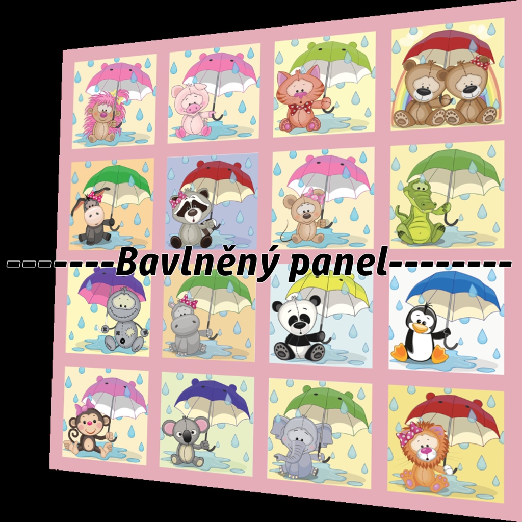 BAVLNĚNÝ PANEL / I NA PEXESO/ 47 x 47 cm  NP-26