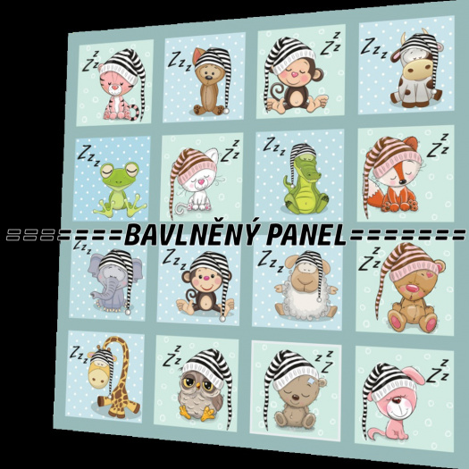 BAVLNĚNÝ PANEL / I NA PEXESO/ 47 x 47 cm  NP-7