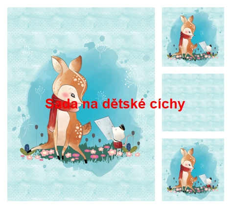 Autorská sada bavlněných panelů na peřinku č.29