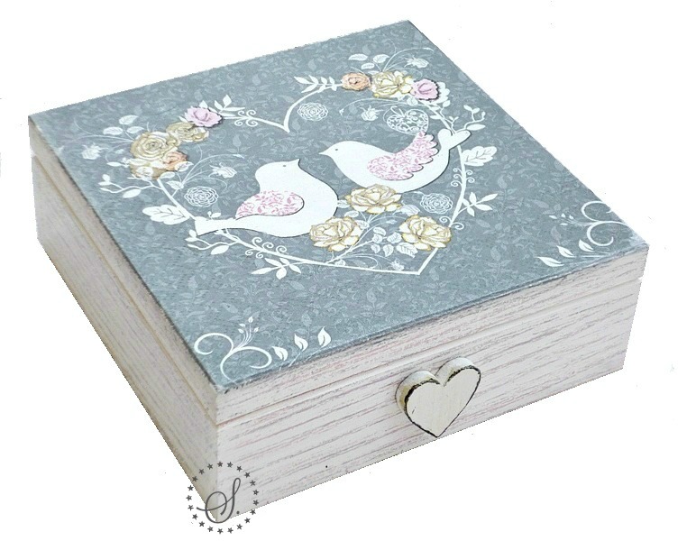 Svatební krabička v jemném decentním provedení