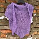 Levandulové zachumlání - háčkovaný pléd