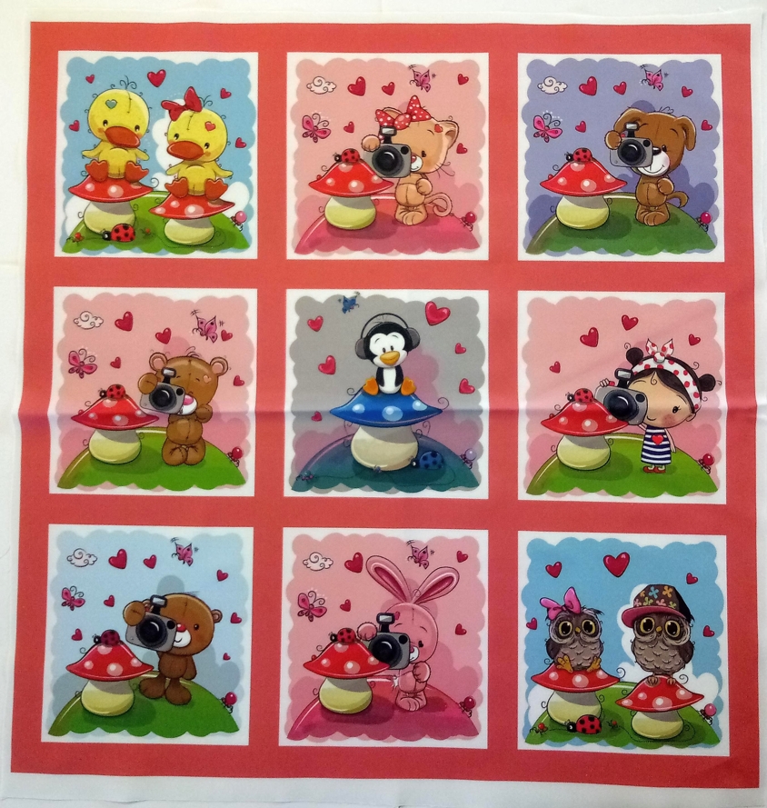 BAVLNĚNÝ PANEL / I NA PEXESO/ 47 x 47 cm  NPG30