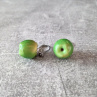 Náušnice jablíčka zelená