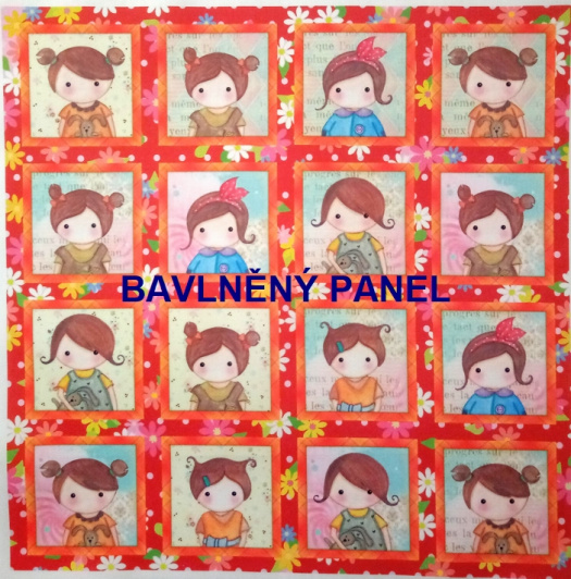 BAVLNĚNÝ PANEL / I NA PEXESO/ 35 x 35 cm  FNP19