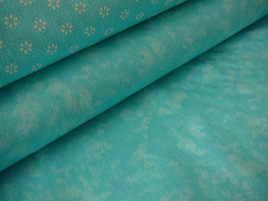 Bavlněná látka - metráž - tyrkysový mramor - š. 140 cm