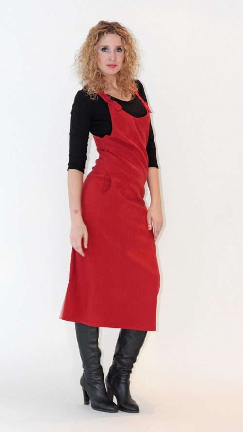 Šatová sukně - cihlová