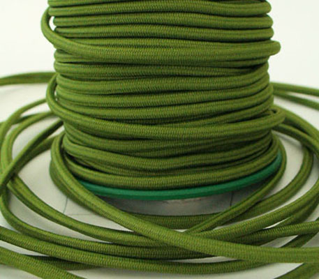 Kulatá pružná šňůra / Střední Zelená 634