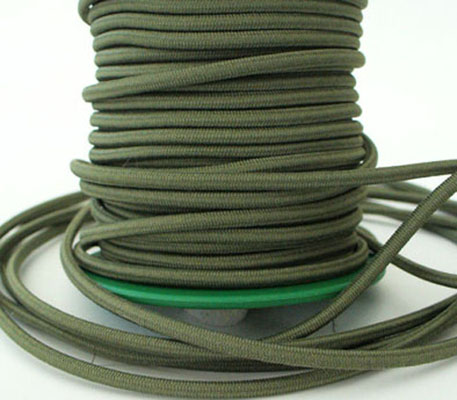 Kulatá pružná šňůra / Olivová Zelená 684
