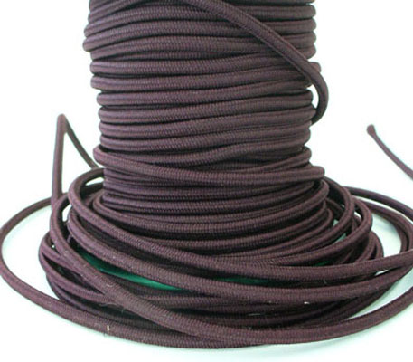 Kulatá pružná šňůra / Vínová Burgund 348