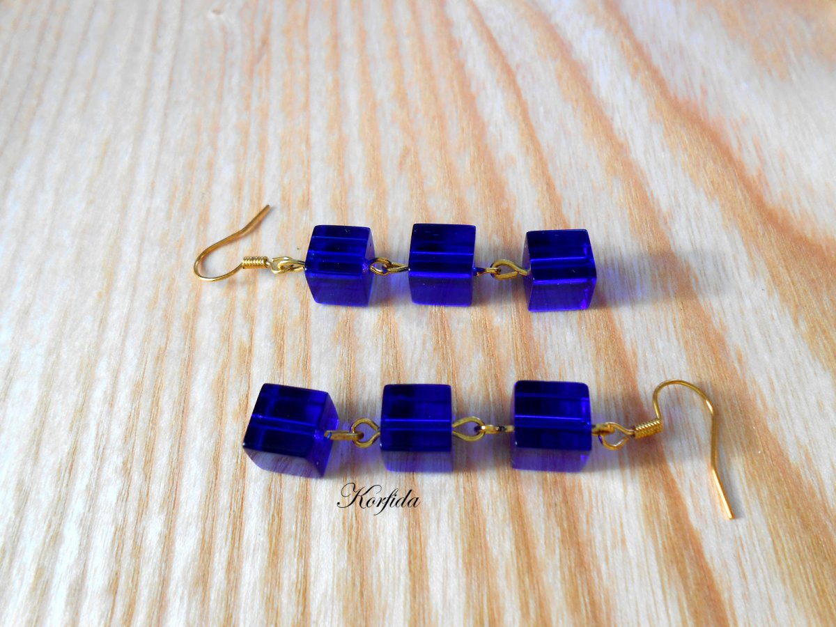 Náušnice královská modř (1224/15)