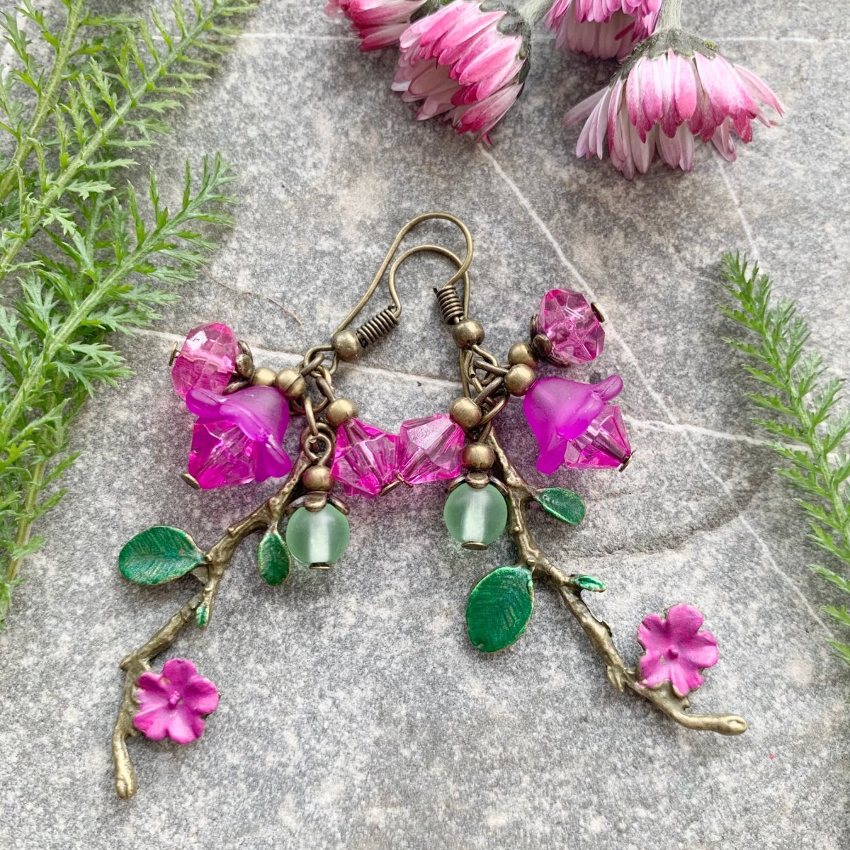 Fuchsie - náušnice