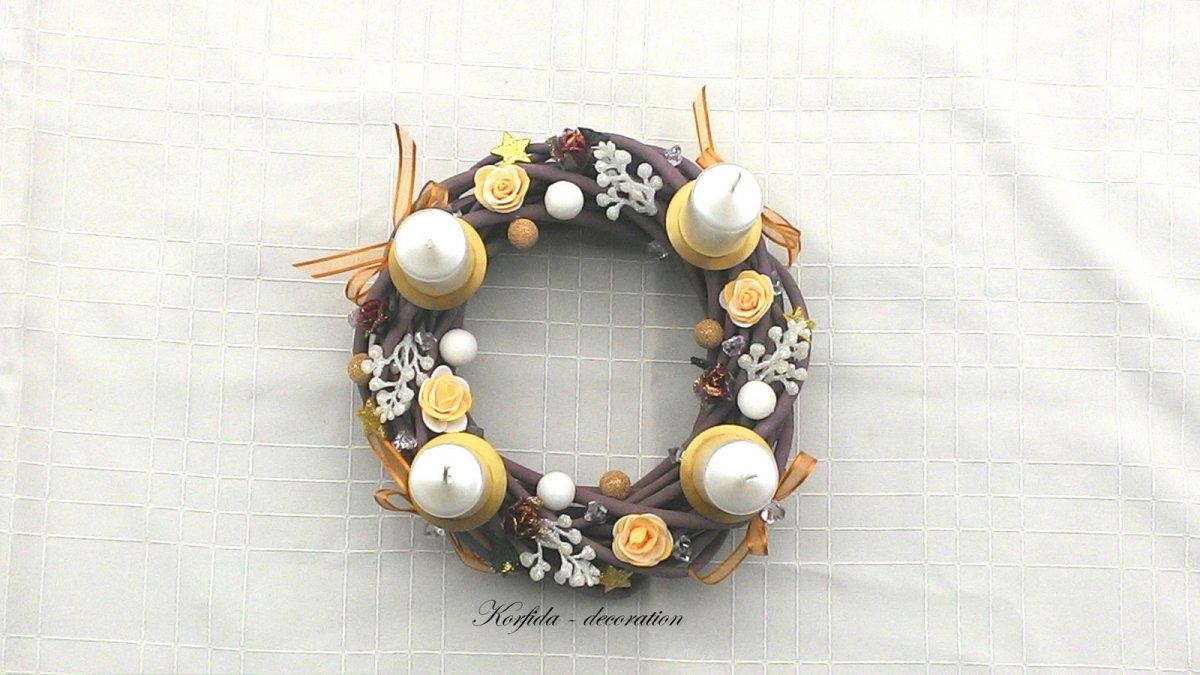 Svícen hnědý adventní (733/16)